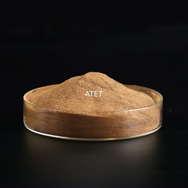 Poudre brune de lignosulfonate de potassium KLS, additif chimique industriel soluble dans l'eau pour applications ciment et béton